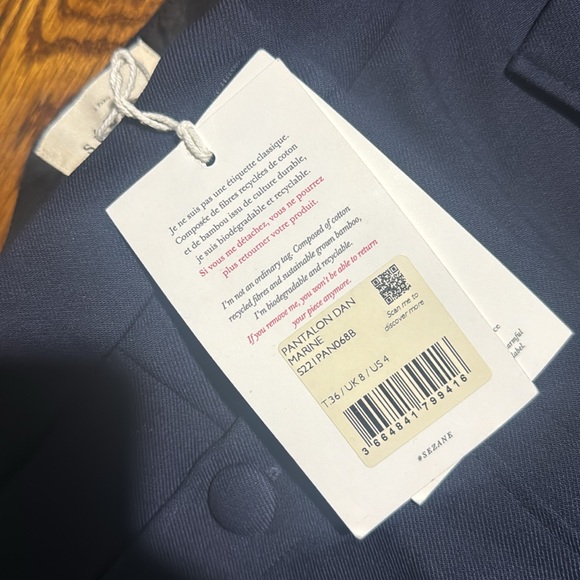Sezane Dan Trouser NWT - Picture 3 of 5
